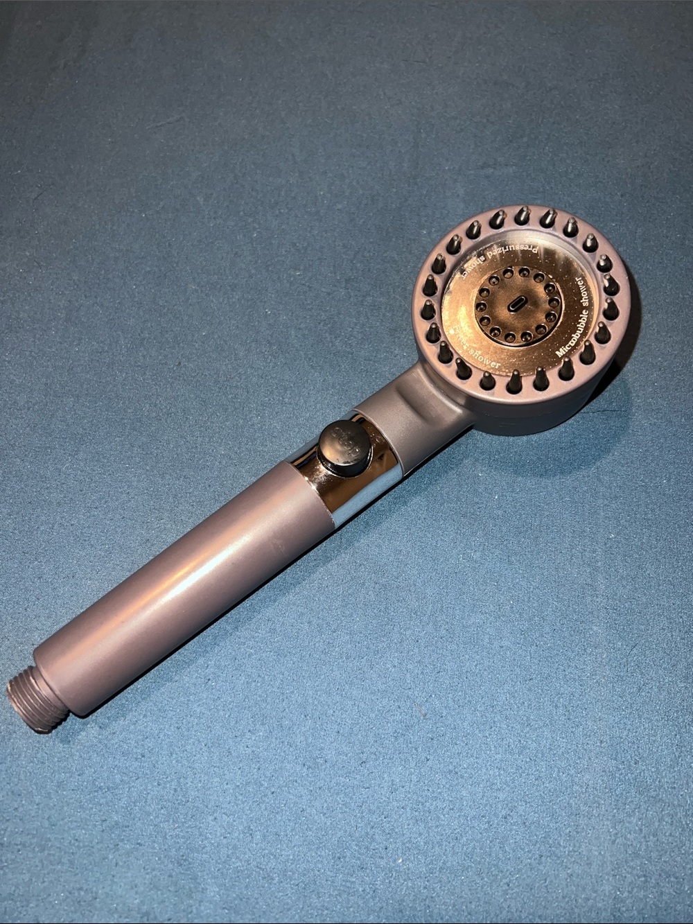 Matte Gray Multi-Function Handheld Shower Head - Gray